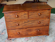 Mid 19thc Mahogany Chest of Dr