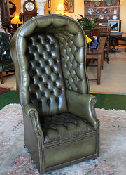 Vintage Green Leather Porters