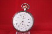 antique and vintage watches silver cased chronograph Silver cased chronograph