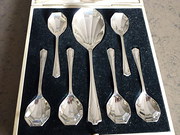 antique silver art deco set of solid silver d Art Deco set of Solid Silver D