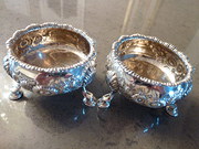 antique silver silver cauldron salts david he Silver Cauldron salts David He