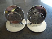 Silver place card holders Samp