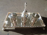 Solid Silver Inkstand