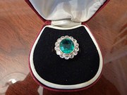 Victorian Emerald and Diamond
