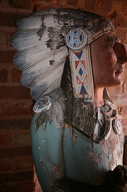 Antique tobacco store indian