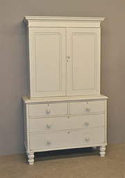 Painted Pine Line Cupboard  M2