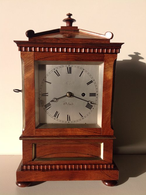 Antique Bracket clock by Rowell from Oxford