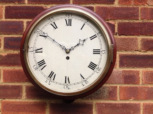 Verge fusee wall clock