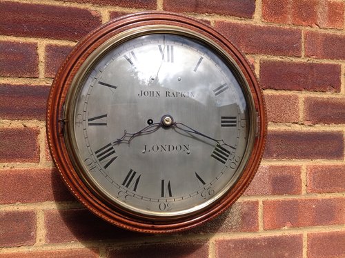 Verge fusee wall clock