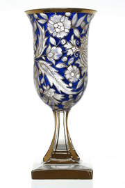 Bohemian Glass Art Nouveau Gob