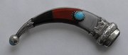 Antique Silver Agate and Turqu