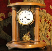 Bespoke Oak Temple Clock