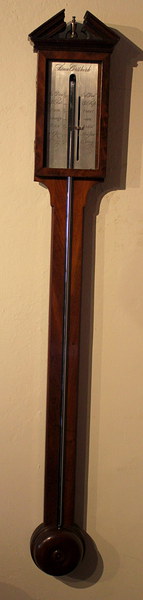 Georgian Mahogany Stick Barome