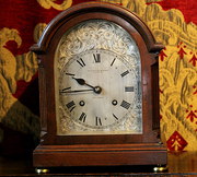 antique clocks & timepieces nice mahogany bracket clock by Nice Mahogany Bracket Clock By