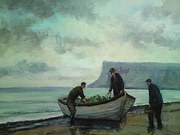 Framed Irish Oil Painting By N