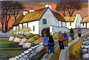 Framed Irish Painting By Roone