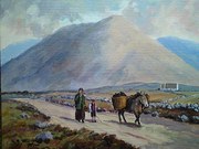 Irish Oil Painting By Nigel Al
