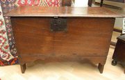 antique furniture 17thc charles ii small oak cof 17thC Charles II Small Oak Cof