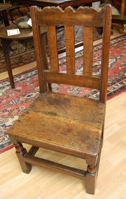 antique furniture 17thc cromwellian oak back sto 17thC Cromwellian Oak Back Sto