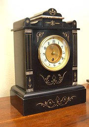 A Late 19thC Slate and Marble