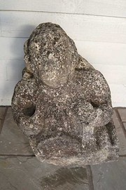 A Limestone Corbel of a Winged
