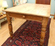 A Plank Top Pine Kitchen Table