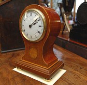 antique clocks & timepieces edwardian inlaid mahogany ball Edwardian Inlaid Mahogany Ball