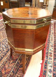 George III Mahogany Hexagonal
