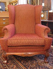 furniture (post 1940) large proportioned wing back u Large Proportioned Wing Back U
