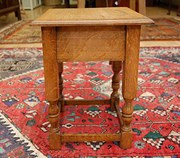 Small Golden Oak Side Table  S
