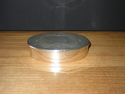 Art Nouveau Silver Oval Box
