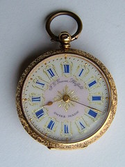 18CT Gold Fob Pocket Watch JG