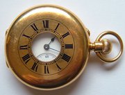 antique and vintage watches 18ct gold gents half hunter po 18CT Gold Gents Half Hunter Po