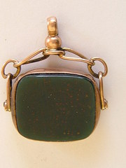 9CT Gold Agate Pocket Watch Fo