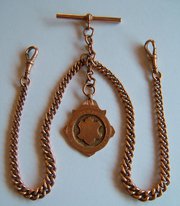 antique jewellery 9ct gold pocket watch albert 9CT Gold Pocket Watch Albert