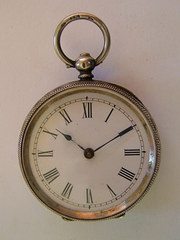 Antique 0935 Silver Fob Pocket