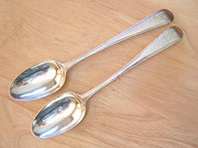 Pair George II English Silver