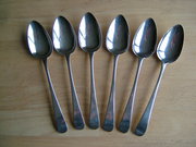 antique silver set of six irish silver tables Set of Six Irish Silver Tables