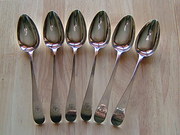 Six Georgian Scottish Silver T
