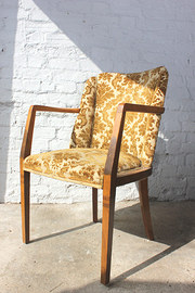 A Stylish Art Deco Walnut Armc