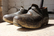 Pair of 19thC Wood  Leather Pi