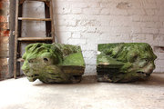 c1860 Stone Gate Pier Carvings