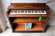 c1890 Figured Walnut Organ Con