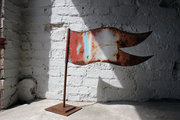c1900 Folk Art Cut Metal Weath