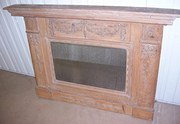Carved Pine Overmantel