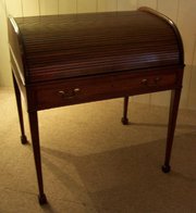 Geo III Mahogany Tambour Cylin
