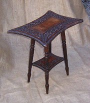 antique furniture small indian carved rosewood t Small Indian Carved Rosewood T