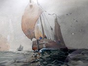 1901 Antique Watercolour by P