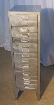 20th Century Steel 15 Drawer F