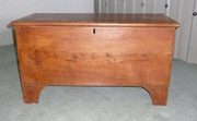 antique furniture a georgian 5 plank elm coffer A Georgian 5 Plank Elm Coffer